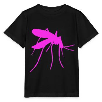 Mosquito bloodsucker insect insect bite - Stanley/Stella MINI CREATOR Kids’ T-Shirt - black - Front - Mikhail (115cm)
