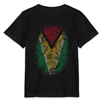 TEAM GUYANA - Stanley/Stella Kinder T-Shirt MINI CREATOR  - Schwarz - Vorne - Mikhail (115cm)