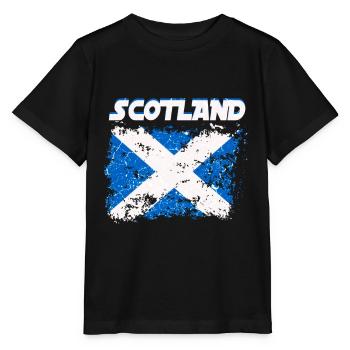 Schottland Flagge Schottisches Wappen Schottisch - Stanley/Stella Kinder T-Shirt MINI CREATOR  - Schwarz - Vorne - Mikhail (115cm)