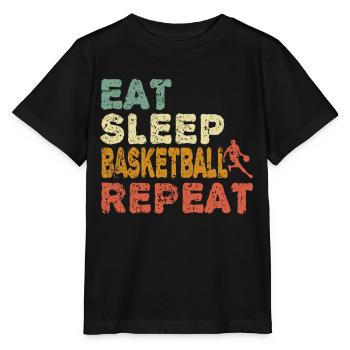 Basketballer Basketball Korb Slamdunk Geschenkidee - Stanley/Stella Kinder T-Shirt MINI CREATOR  - Schwarz - Vorne - Mikhail (115cm)