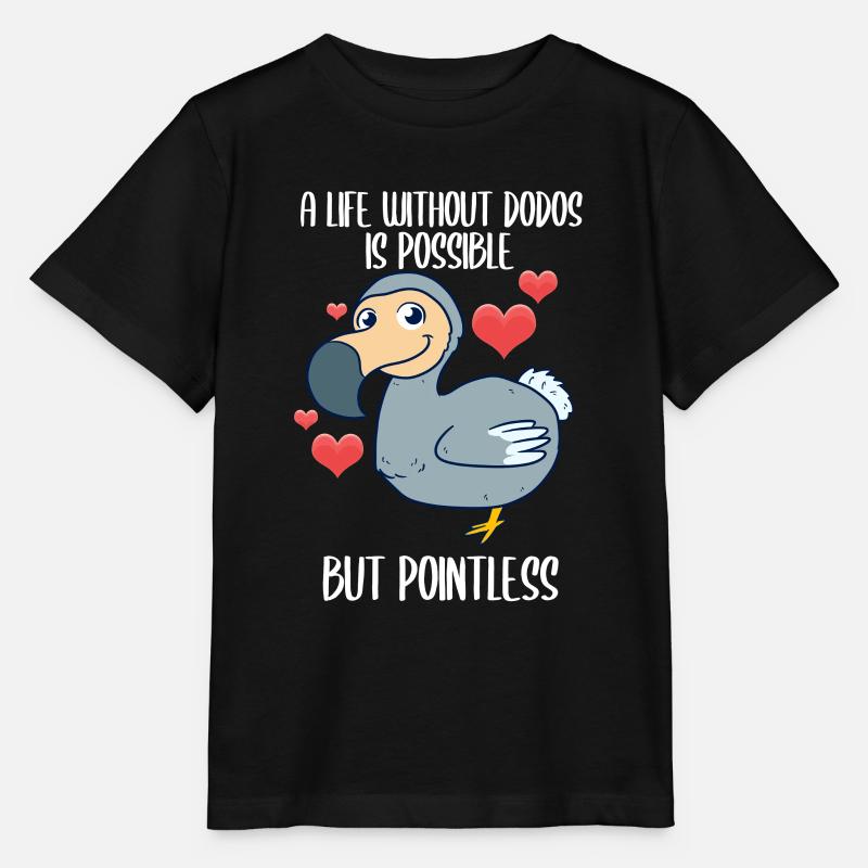 Dodo oiseau incapable de voler - T-shirt bio MINI CREATOR Stanley/Stella Enfant - noir