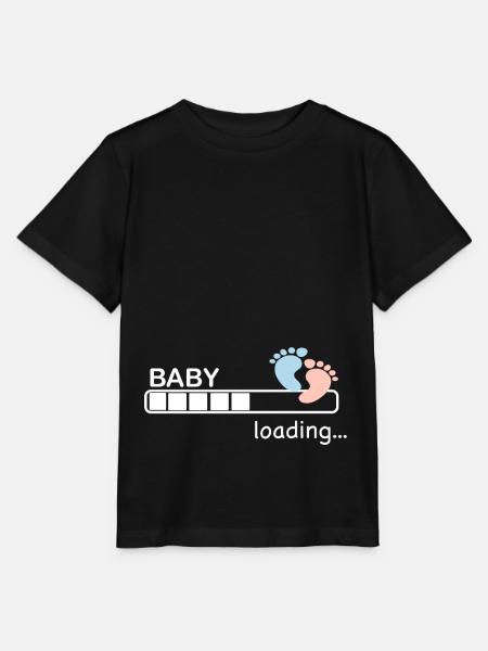 Baby Loading... Damen Geschenk Baby Girl babyparty - Stanley/Stella Kinder T-Shirt MINI CREATOR - Schwarz