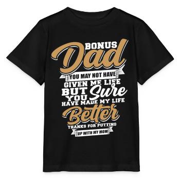 Stiefvater - Stanley/Stella Kinder T-Shirt MINI CREATOR  - Schwarz - Vorne - Mikhail (115cm)
