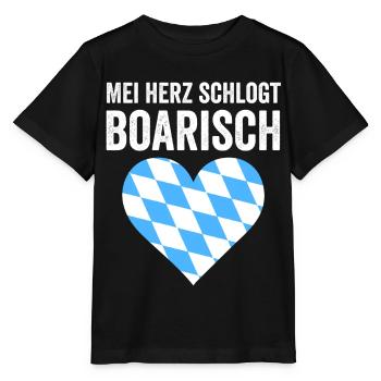 Boarisch Bayern Bayer Bayerisch Bairisch Bayrisch - Stanley/Stella Kinder T-Shirt MINI CREATOR  - Schwarz - Vorne - Mikhail (115cm)