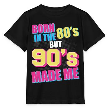 90er Jahre 90er Jahre Kostüm 90er Mode 90er Party - Stanley/Stella Kinder T-Shirt MINI CREATOR  - Schwarz - Vorne - Mikhail (115cm)