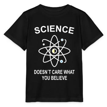 Science Science Science Idée cadeau - T-shirt bio MINI CREATOR Stanley/Stella Enfant - noir - Devant - Mikhail (115cm)
