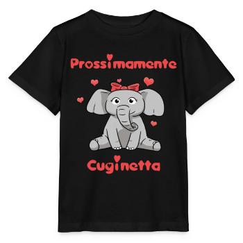 Prossimamente Cuginetta Dolce Elefante - Stanley/Stella Kinder T-Shirt MINI CREATOR  - Schwarz - Vorne - Mikhail (115cm)