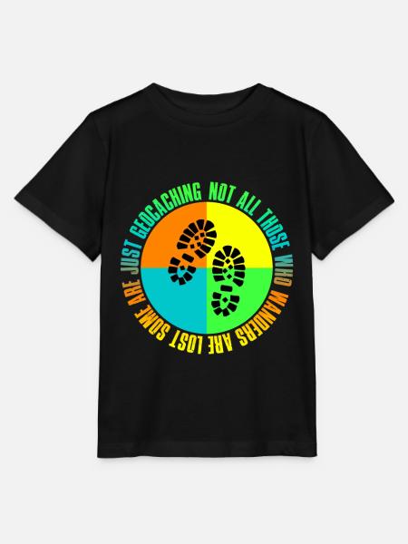 Schnitzeljagd mit Gps Geocaching Geschenk Freunde - Stanley/Stella Kinder T-Shirt MINI CREATOR  - Schwarz