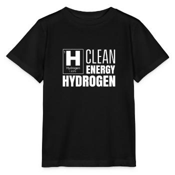 Clean Energy Hydrogen H Hydrogen - Stanley/Stella MINI CREATOR Kids’ T-Shirt - black - Front - Mikhail (115cm)