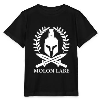 Sparta Fitness Romans Greeks Spartan - Stanley/Stella MINI CREATOR Kids’ T-Shirt - black - Front - Mikhail (115cm)