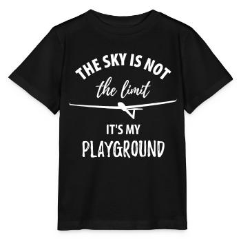 Glider gliding glider pilot pilot - Stanley/Stella MINI CREATOR Kids’ T-Shirt - black - Front - Mikhail (115cm)