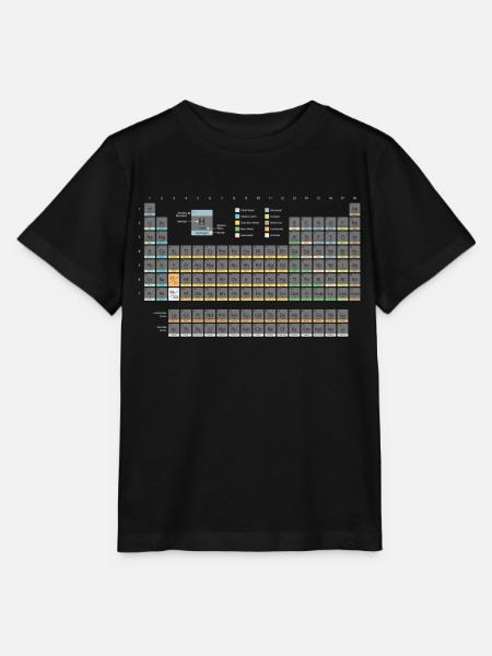 Periodensystem Chemiker Nerd Chemie Geek - Stanley/Stella Kinder T-Shirt MINI CREATOR  - Schwarz