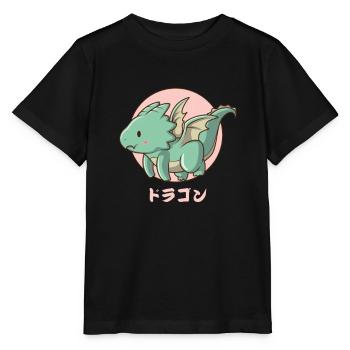 Dragon volant Harajuku - T-shirt bio MINI CREATOR Stanley/Stella Enfant - noir - Devant - Mikhail (115cm)