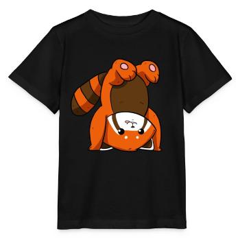 Panda rouge - T-shirt bio MINI CREATOR Stanley/Stella Enfant - noir - Devant - Mikhail (115cm)