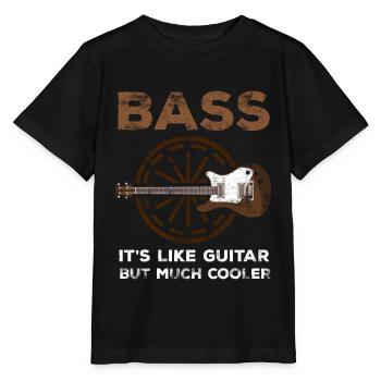 Bass guitar cool bass player bass player musician - Stanley/Stella MINI CREATOR Kids’ T-Shirt - black - Front - Mikhail (115cm)