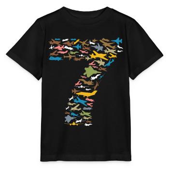 7 ans 7e anniversaire des enfants - T-shirt bio MINI CREATOR Stanley/Stella Enfant - noir - Devant - Mikhail (115cm)