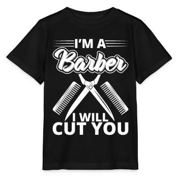 Friseur Friseur Geschenke Friseur Bedarf - Stanley/Stella Kinder T-Shirt MINI CREATOR  - Schwarz - Vorne - Mikhail (115cm)