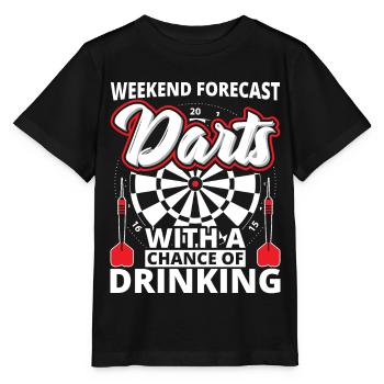 Dartboard - darts - Stanley/Stella MINI CREATOR Kids’ T-Shirt - black - Front - Mikhail (115cm)