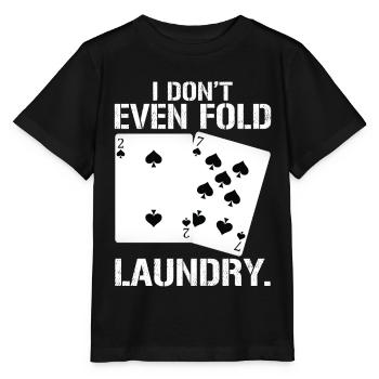 Kartenspiel kartenspiel Poker Poker - Stanley/Stella Kinder T-Shirt MINI CREATOR  - Schwarz - Vorne - Mikhail (115cm)