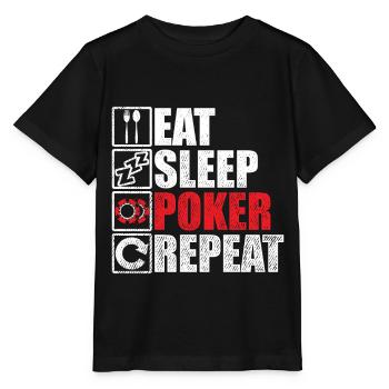 Poker Poker Chips Poker Case Ensemble de poker - T-shirt bio MINI CREATOR Stanley/Stella Enfant - noir - Devant - Mikhail (115cm)