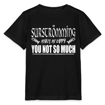 Paroles drôles Surstromming Viking Gammelfisch - T-shirt bio MINI CREATOR Stanley/Stella Enfant - noir - Devant - Mikhail (115cm)