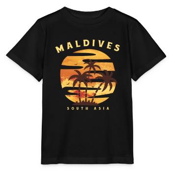 Malediven - Stanley/Stella Kinder T-Shirt MINI CREATOR  - Schwarz - Vorne - Mikhail (115cm)
