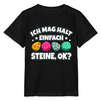 Steine - Stanley/Stella Kinder T-Shirt MINI CREATOR  - Schwarz - Vorne - Mikhail (115cm)
