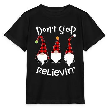 Lutin lutin de Noël - T-shirt bio MINI CREATOR Stanley/Stella Enfant - noir - Devant - Mikhail (115cm)