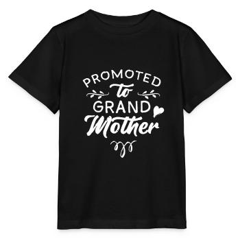 Grandma promotes grandmother grandma grandchildren to grandmother - Stanley/Stella MINI CREATOR Kids’ T-Shirt - black - Front - Mikhail (115cm)