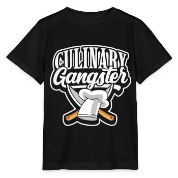 Koch Chefkoch Gourmet Kochmütze Großküche Cuisine - Stanley/Stella Kinder T-Shirt MINI CREATOR  - Schwarz - Vorne - Mikhail (115cm)