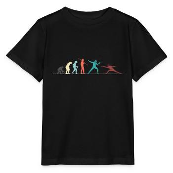 Cadeau d'escrime - T-shirt bio MINI CREATOR Stanley/Stella Enfant - noir - Devant - Mikhail (115cm)
