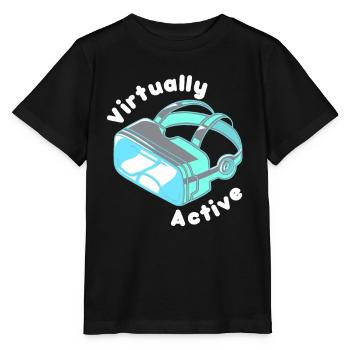 VR Brille - Stanley/Stella Kinder T-Shirt MINI CREATOR  - Schwarz - Vorne - Mikhail (115cm)