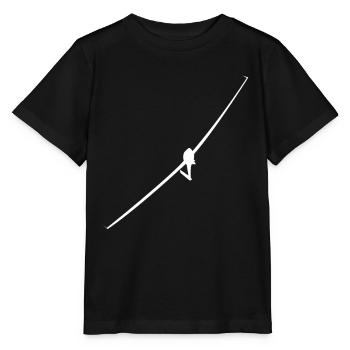Planeur pilote planeur planeur volant - T-shirt bio MINI CREATOR Stanley/Stella Enfant - noir - Devant - Mikhail (115cm)