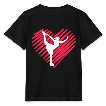 Patinage artistique Patinoire Patinoire Cadeau de patinage sur glace - T-shirt bio MINI CREATOR Stanley/Stella Enfant - noir - Devant - Mikhail (115cm)