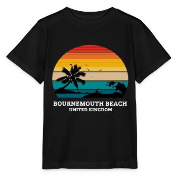 BOURNEMOUTH BEACH UNITED KINGDOM - Stanley/Stella Kinder T-Shirt MINI CREATOR  - Schwarz - Vorne - Mikhail (115cm)