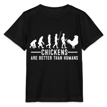 poulet - T-shirt bio MINI CREATOR Stanley/Stella Enfant - noir - Devant - Mikhail (115cm)
