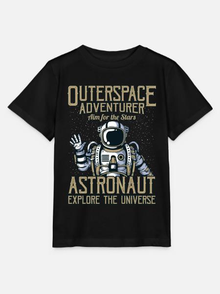 Astronauten Party - Astronauten - Stanley/Stella Kinder T-Shirt MINI CREATOR  - Schwarz