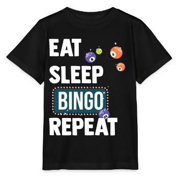 Bingo - Stanley/Stella Kinder T-Shirt MINI CREATOR  - Schwarz - Vorne - Mikhail (115cm)