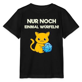 Nur Noch Einmal Würfeln Brettspiel Rollenspiel - Stanley/Stella Kinder T-Shirt MINI CREATOR  - Schwarz - Vorne - Mikhail (115cm)