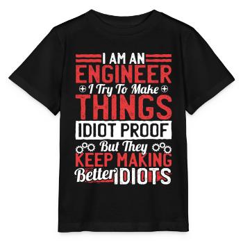 Ingenieur Geschenk - Ingenieur - Stanley/Stella Kinder T-Shirt MINI CREATOR  - Schwarz - Vorne - Mikhail (115cm)