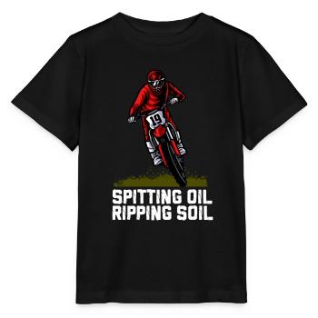Motocross motocross machine motocross motorcycle - Stanley/Stella MINI CREATOR Kids’ T-Shirt - black - Front - Mikhail (115cm)