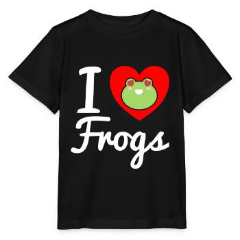 Grenouille crapaud grenouille d'arbre croak grenouille prince - T-shirt bio MINI CREATOR Stanley/Stella Enfant - noir - Devant - Mikhail (115cm)