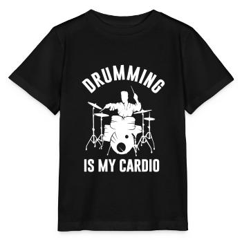 Musicien de percussion batteur pilon - T-shirt bio MINI CREATOR Stanley/Stella Enfant - noir - Devant - Mikhail (115cm)
