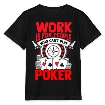 poker - T-shirt bio MINI CREATOR Stanley/Stella Enfant - noir - Devant - Mikhail (115cm)