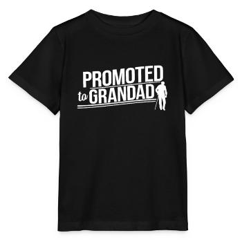 Promoted to grandfather grandpa grandpa grandpa grandpa - Stanley/Stella MINI CREATOR Kids’ T-Shirt - black - Front - Mikhail (115cm)