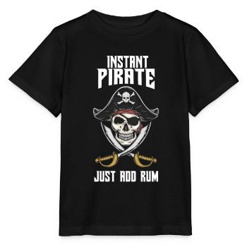 Pirate pirate kids pirate birthday pirate costume - Stanley/Stella MINI CREATOR Kids’ T-Shirt - black - Front - Mikhail (115cm)