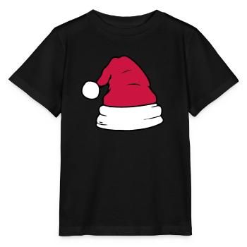 Santa hat - Stanley/Stella MINI CREATOR Kids’ T-Shirt - black - Front - Mikhail (115cm)