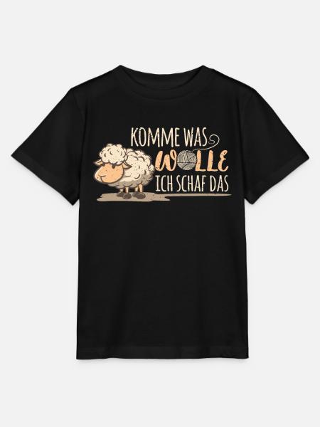 Schaf Schafe, Bauern Hirten Bauernhof Wolle - Stanley/Stella Kinder T-Shirt MINI CREATOR - Schwarz