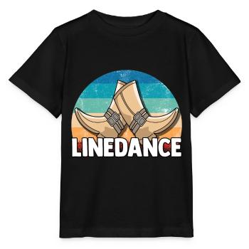 Linedance musique country western danse sport - T-shirt bio MINI CREATOR Stanley/Stella Enfant - noir - Devant - Mikhail (115cm)