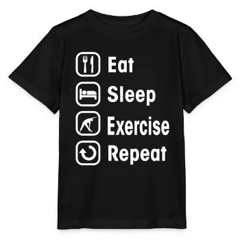exercice - T-shirt bio MINI CREATOR Stanley/Stella Enfant - noir - Devant - Mikhail (115cm)